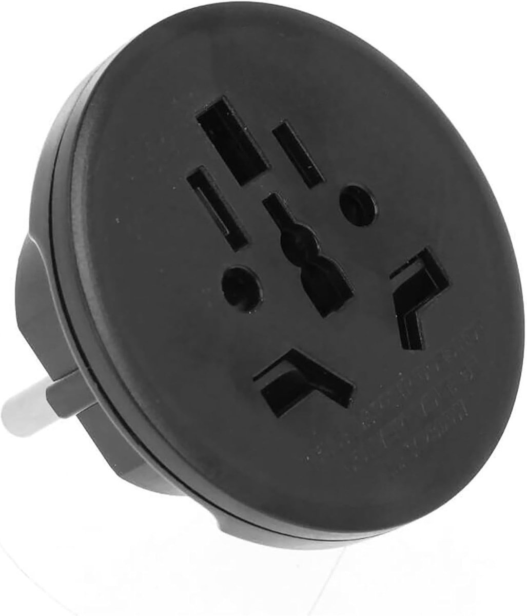 Reisadapter - Zwart - Veiligheidsstekker 16 A naar UK/USA - Maximaal 2300 W - Voor Internationale Reizen