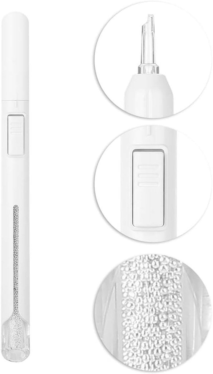 SnelShoppen - Nail Bullion Pen 0.8mm - 2800 Stuks Stalen Ballen - Professionele Nagel Decoratie Tool - Voor Thuis Manicure - Zilver