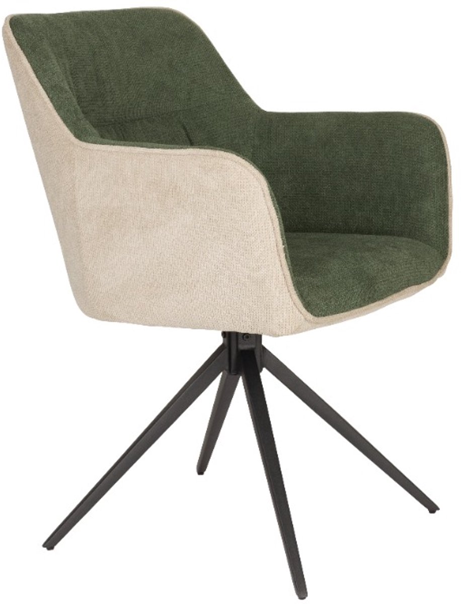 ANLI STYLE Armchair Daley Beige/Green - set van 2