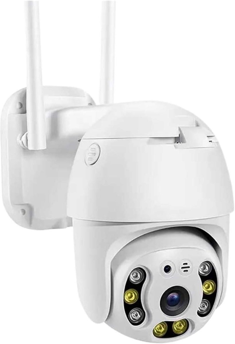 Beveiligingscamera Buiten - IP Camera PTZ - Huisbewaking - 5x Digitale Zoom - 1080P - Wit
