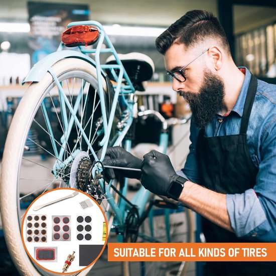Fietsband Reparatie - Lekke Band Set - Onderweg Reparen - Compleet Materiaal - 56 Delen - Multicolor — afbeelding 3