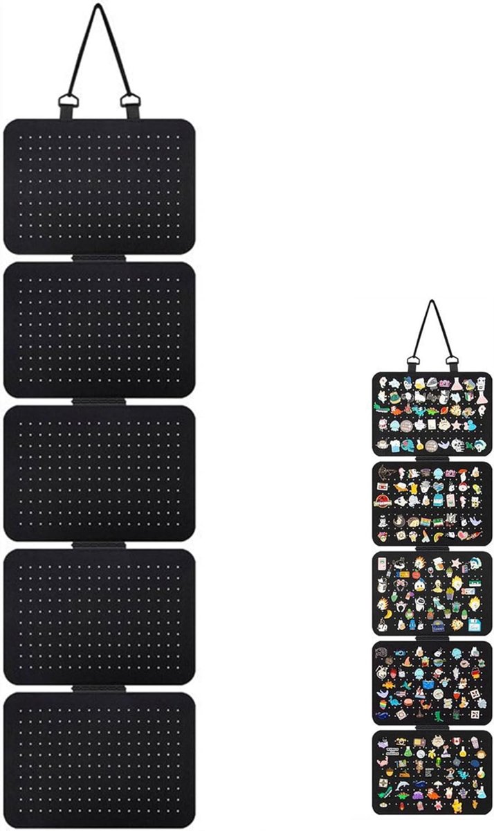 Wanddisplay voor broches 106,5 x 30 cm - Vilt - Makkelijk te installeren - Perfecte organizer voor sieraden - ShopVlot