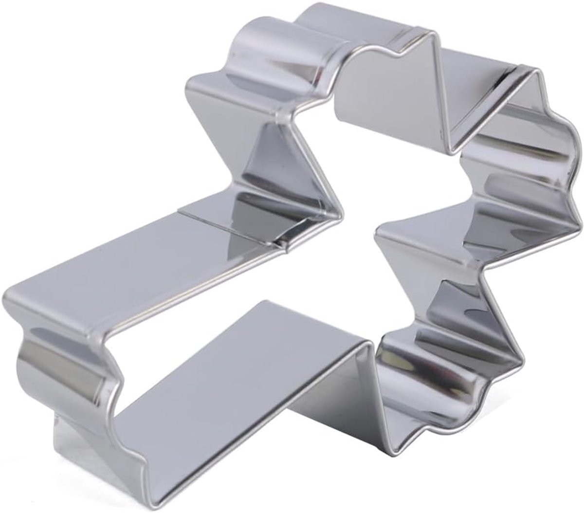 SnelShoppen - Cross Koekjesvorm RVS Fancy Kruis Koekjesvorm 6.5 x 8.6 cm voor Bakken, Feest, Geboorte, Keuken