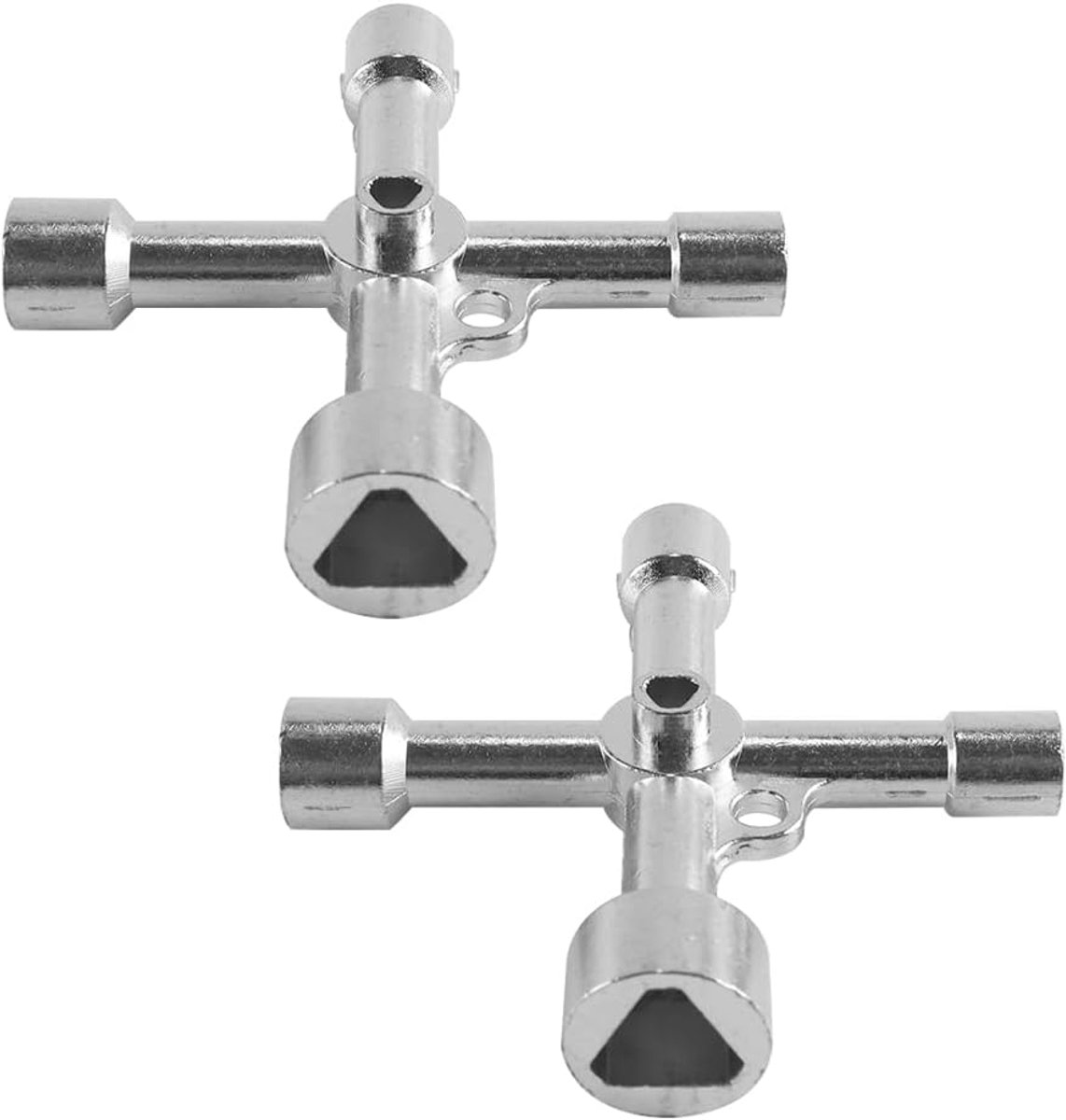 SnelShoppen - Triangulaire Sleutel 4-Weg 5 Maten 7mm/10mm/12mm/13mm/18mm Waterdichte Zinklegering voor Triangulaire Sloten en Vallen