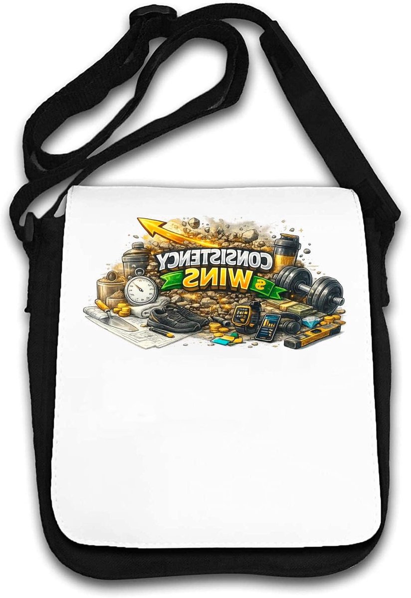 Schoudertas - Tas Schoudertas - Dagelijks Gebruik - Verstelbare Riem - 25 x 24 x 5 cm - Wit