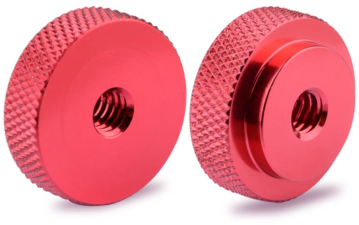 CAMVATE 1/4"-20 Female Inch Wheel Lock Nut Adapter (2 Pieces) - ShopVlot