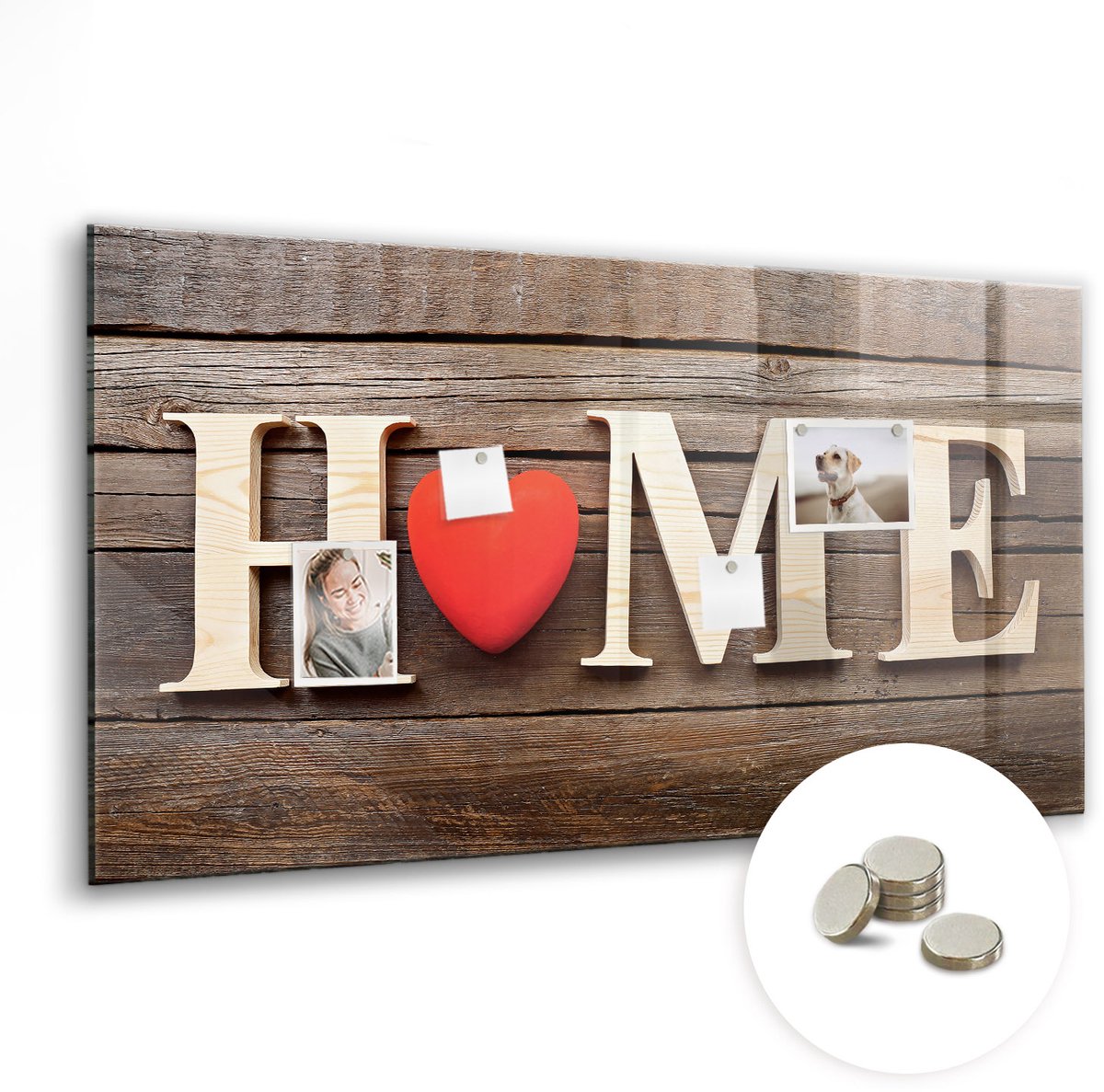 Coloray Glazen Magneetbord - Magnetisch Bord Kaart van Europa - 120x60 cm - Veelkleurig Magneetbord - Magnetic Board - Magneetbord Design