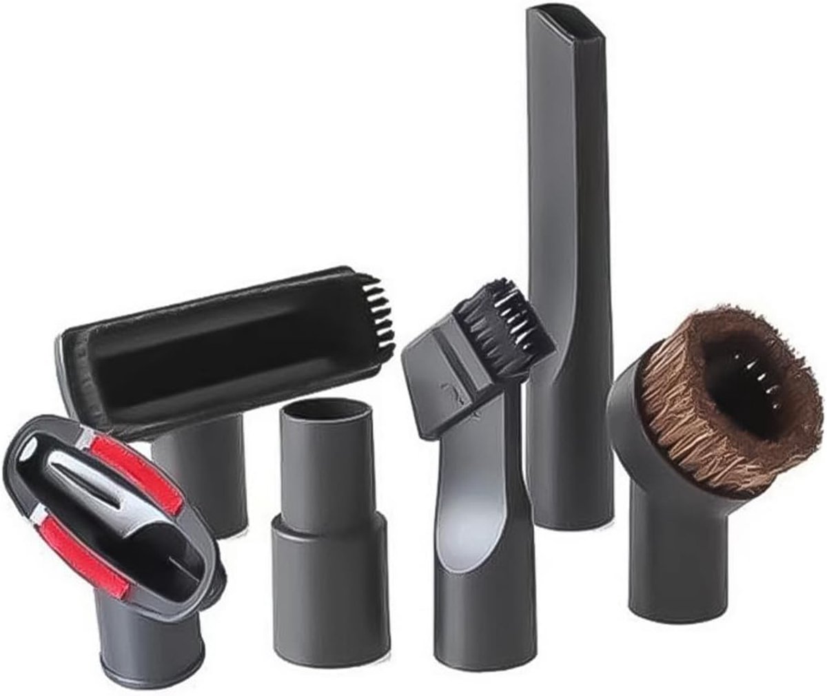 SnelShoppen - 6 Stuks Stofzuiger Accessoires Koppen Geschikt voor 32mm/1.25inch Stofzuigers - Universele Vervangingen voor Diverse Merken - Ideaal voo