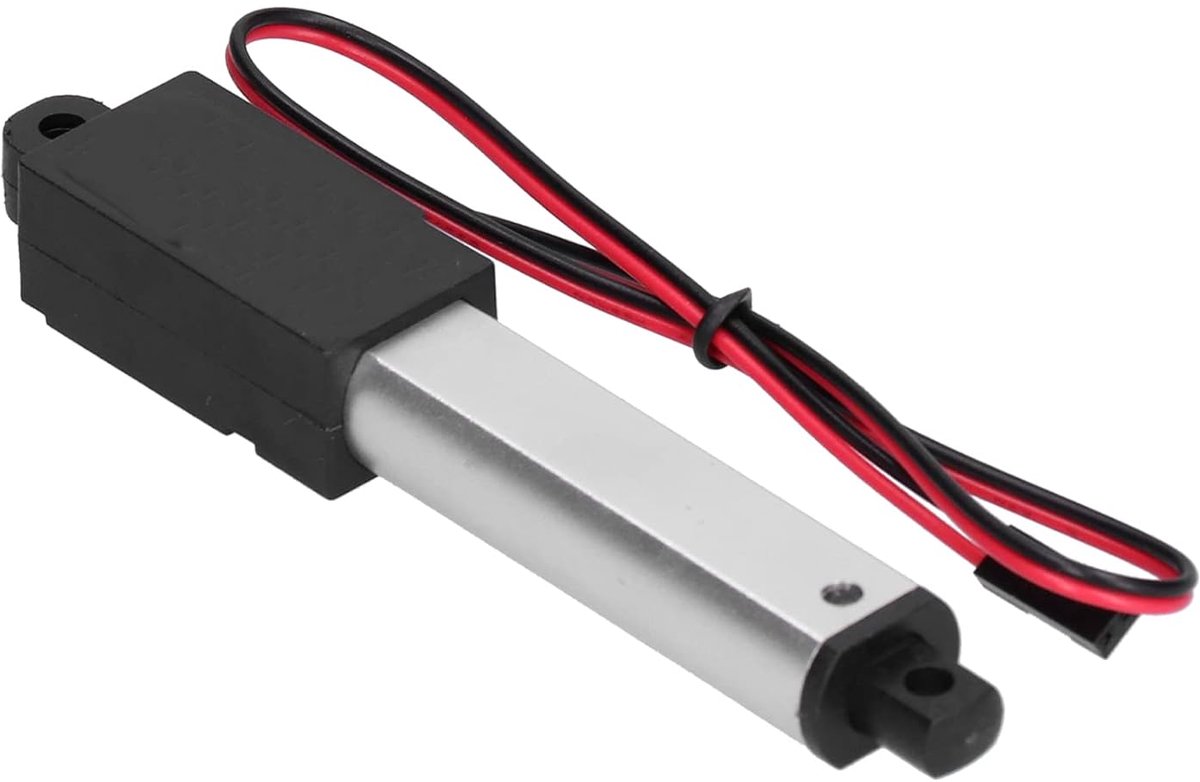 SnelShoppen - Mini Elektrische Lineaire Actuator 50mm Stroke, 12 Volt DC, IP54 Waterdicht, Bewegingsactuator voor Sofa Massage, Recliner, TV Tafel, Ka