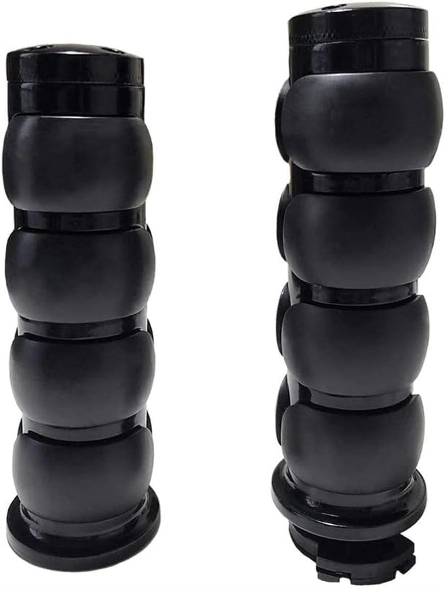 SnelShoppen - Motorfiets handgrepen 7/8" (22mm) voor de meeste motorfietsen, ergonomisch, comfortabel, duurzaam, eenvoudig te installeren, zwart