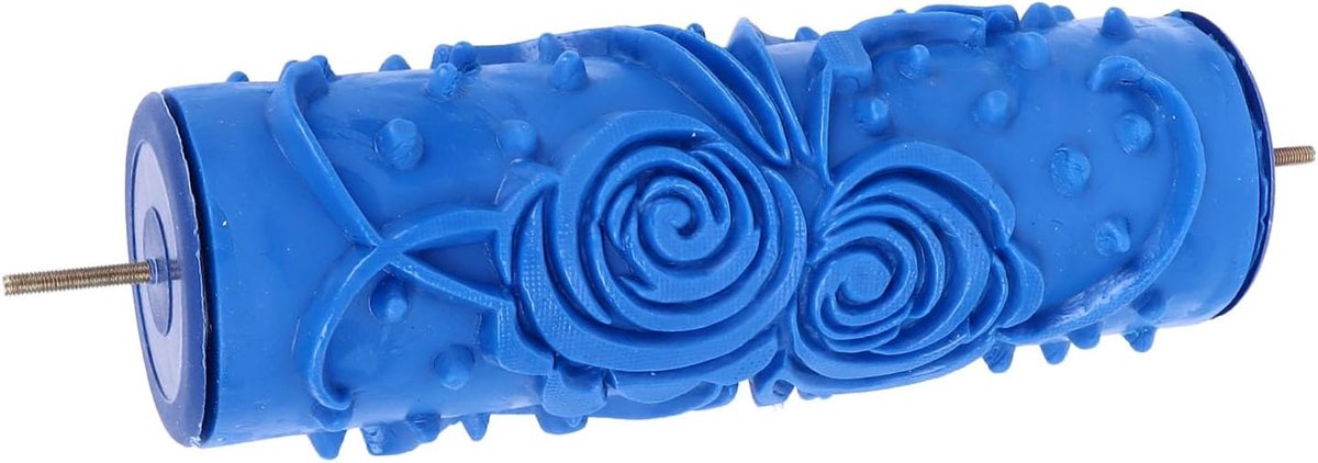 SnelShoppen - Rubber Pattern Wandrollers Stencil, Bloem Motief Decoratieve Verf Roller Rubber Behang Textuur Rollers Stencil Decoratie Tool voor Muren