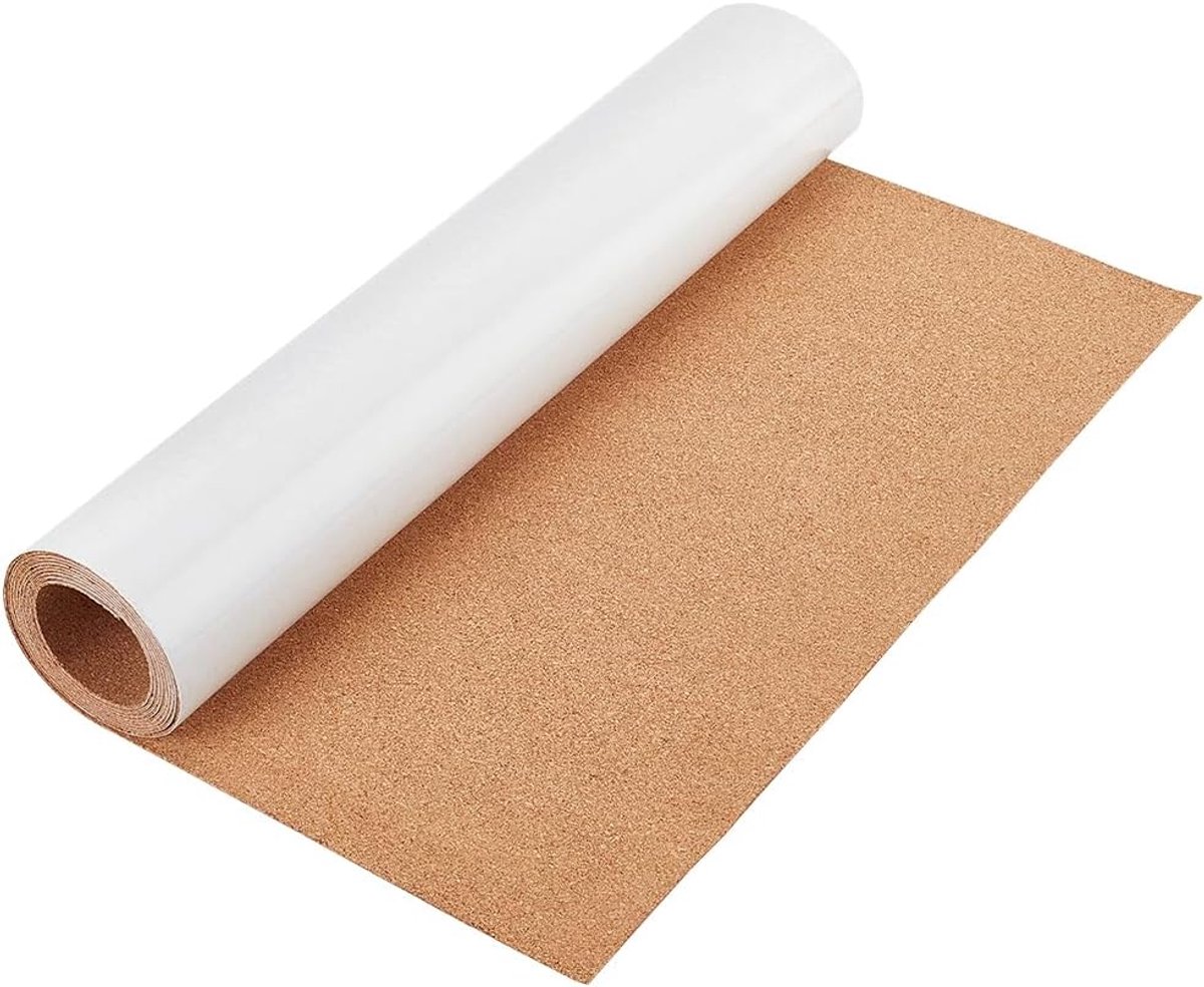 SnelShoppen - Zelfklevende Korkrol 2 x 0,4 m - Korkplaten met 1 mm Dikke Achterkant - Sterk en Duurzaam voor Meubel Decoratie en DIY Projecten