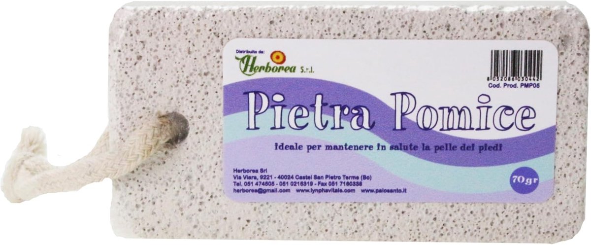 SnelShoppen - Natuurlijke Pumice Steen - Exfoliërende Voet- en Lichaamssteen - Ideaal voor Eelt en Dode Huidcellen - Inclusief Lanyard