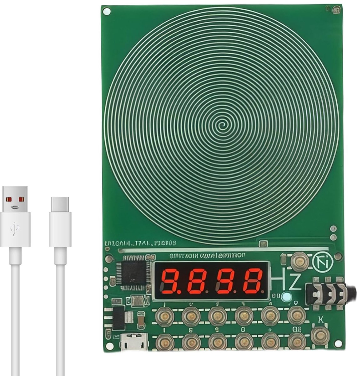 SnelShoppen - Schumann Resonantie Generator 7.83Hz: Aanpasbare Ultra Lage Frequentie Puls Generator met Display en USB Aansluiting voor Slaap en Ontsp