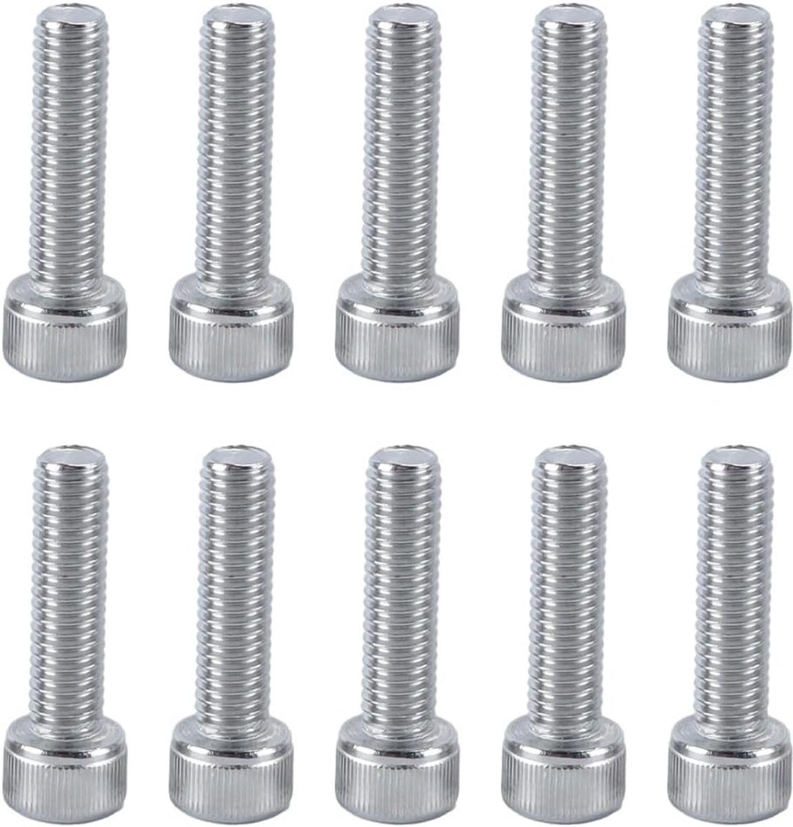 SnelShoppen - 10 Stuks M8 x 30mm Allen Bouten, Roestvrij Staal Hex Bout, 304 Roestvrij Staal, Duurzaam voor Machine, Auto en Bouwprojecten