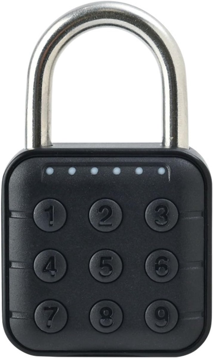 SnelShoppen - Digitale Code Hangslot met 6 Cijfers en Wachtwoord - Veiligheidslot van Zinklegering voor Koffer, Kledingkast en Deur - Waterdicht en Pr