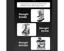SnelShoppen - Krachtige Melkschuimer met Stoomeffect voor ECP EC680, EC9335, RVS Melkstoomdouche met Siliconen Ringen, Perfect voor Koffiehuizen en Re
