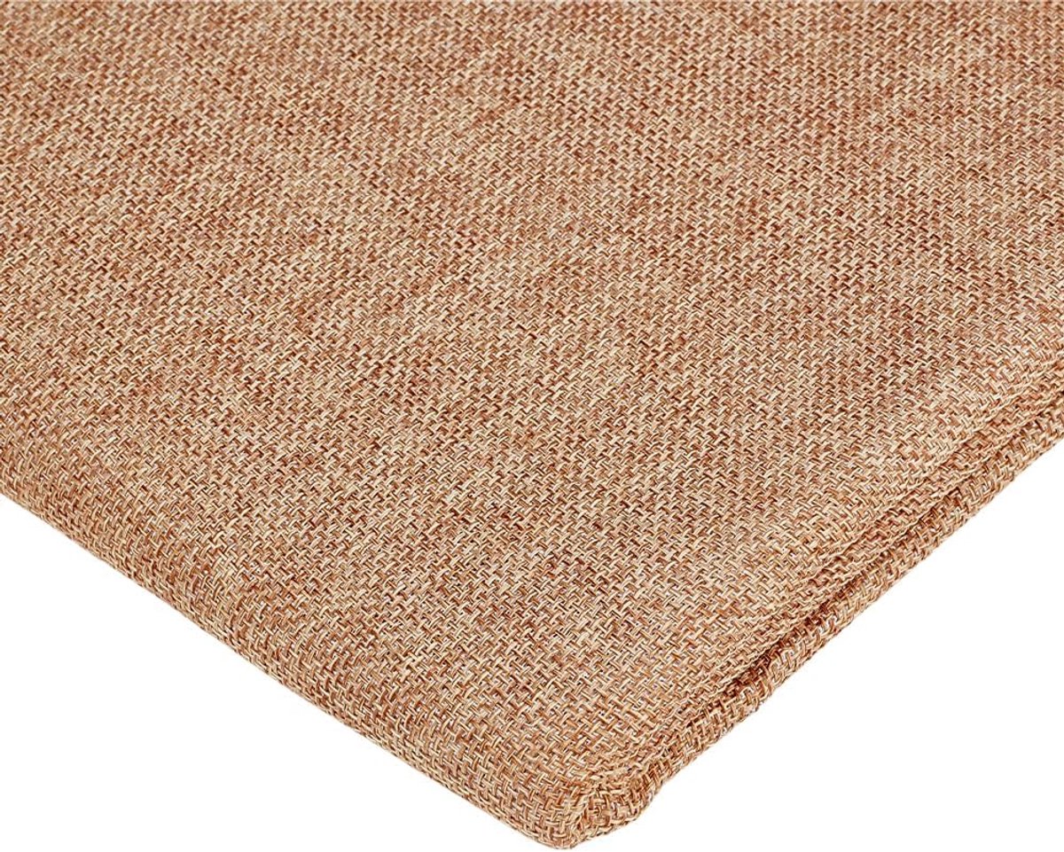 SnelShoppen - 20 x 58 Inch Beige Linnen Stof Speaker Mesh Vervangingsdoek voor Huis, Podium, Multimedia Kast en KTV Dozen - Lichtgewicht, Stofdicht en