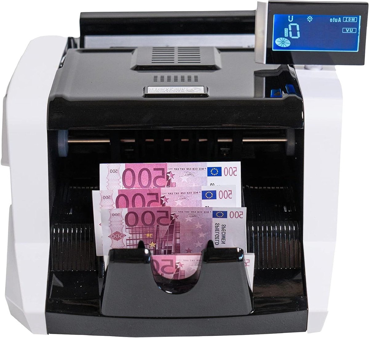 Geld Tel Machine - Biljet Teller - Snel Geld Tellen - 4-voudige Detectie - 1000 Biljetten/Min - Zwart