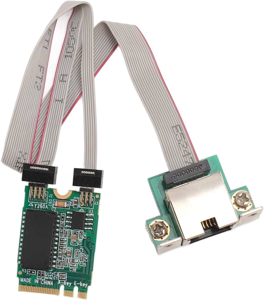 M.2 A E netwerkkaart NIC - Gigabit Ethernet serveradapter - I210AT chip - Geschikt voor industriële computers - ShopVlot