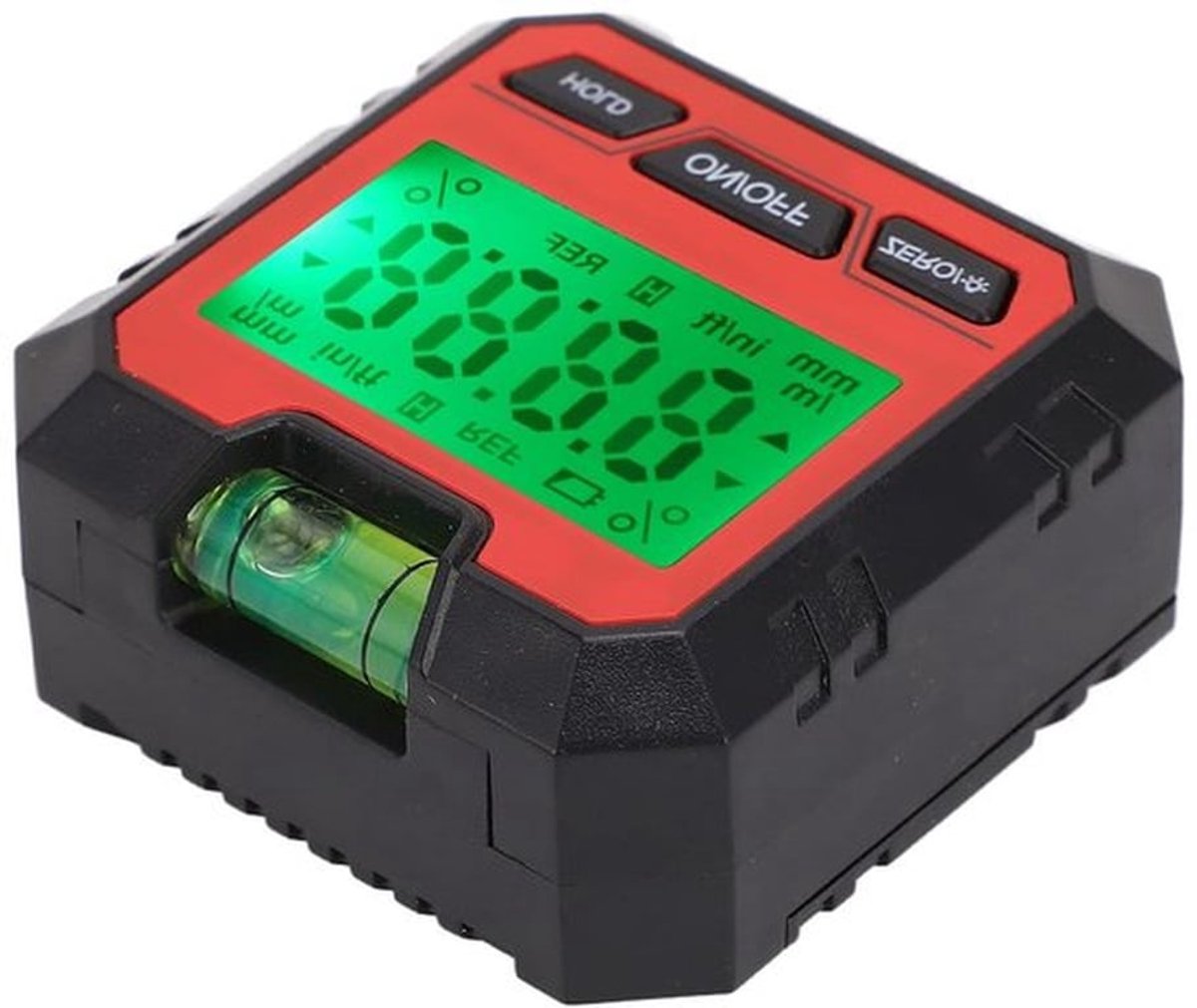 Digitale Waterpas met Magnetische Functie, Elektronische Hoekmeter en Inclinometer voor Houtbewerking, Bouw en Metselwerk