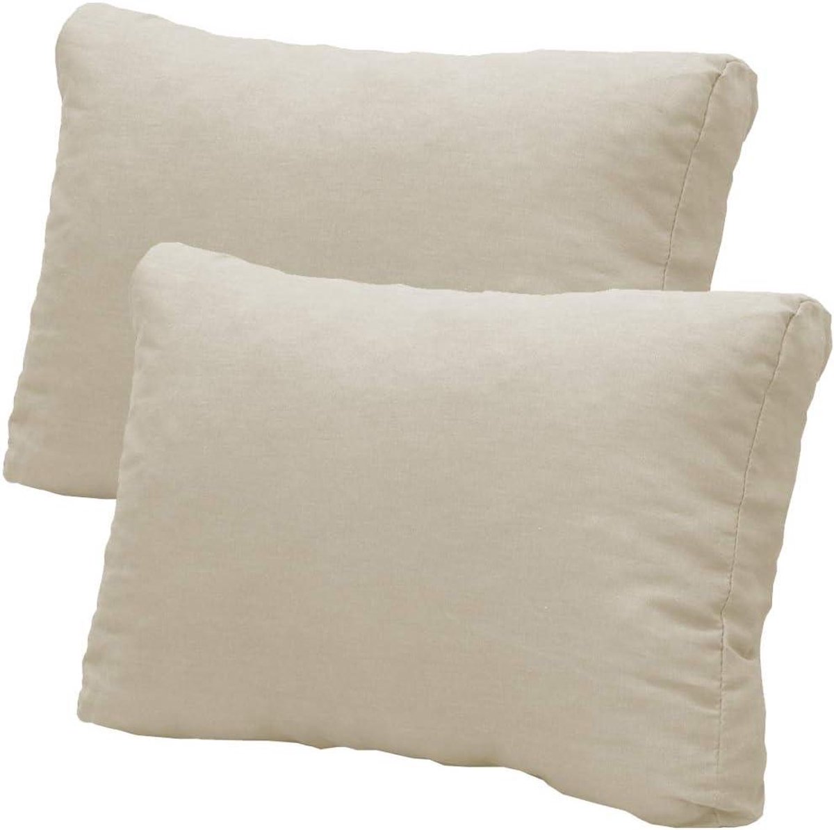 Loungekussen Rugkussen - Tuinkussen Buitenkussen - Comfortabel Zitten - Waterafstotende Coating - 80x40 cm - Ivoor