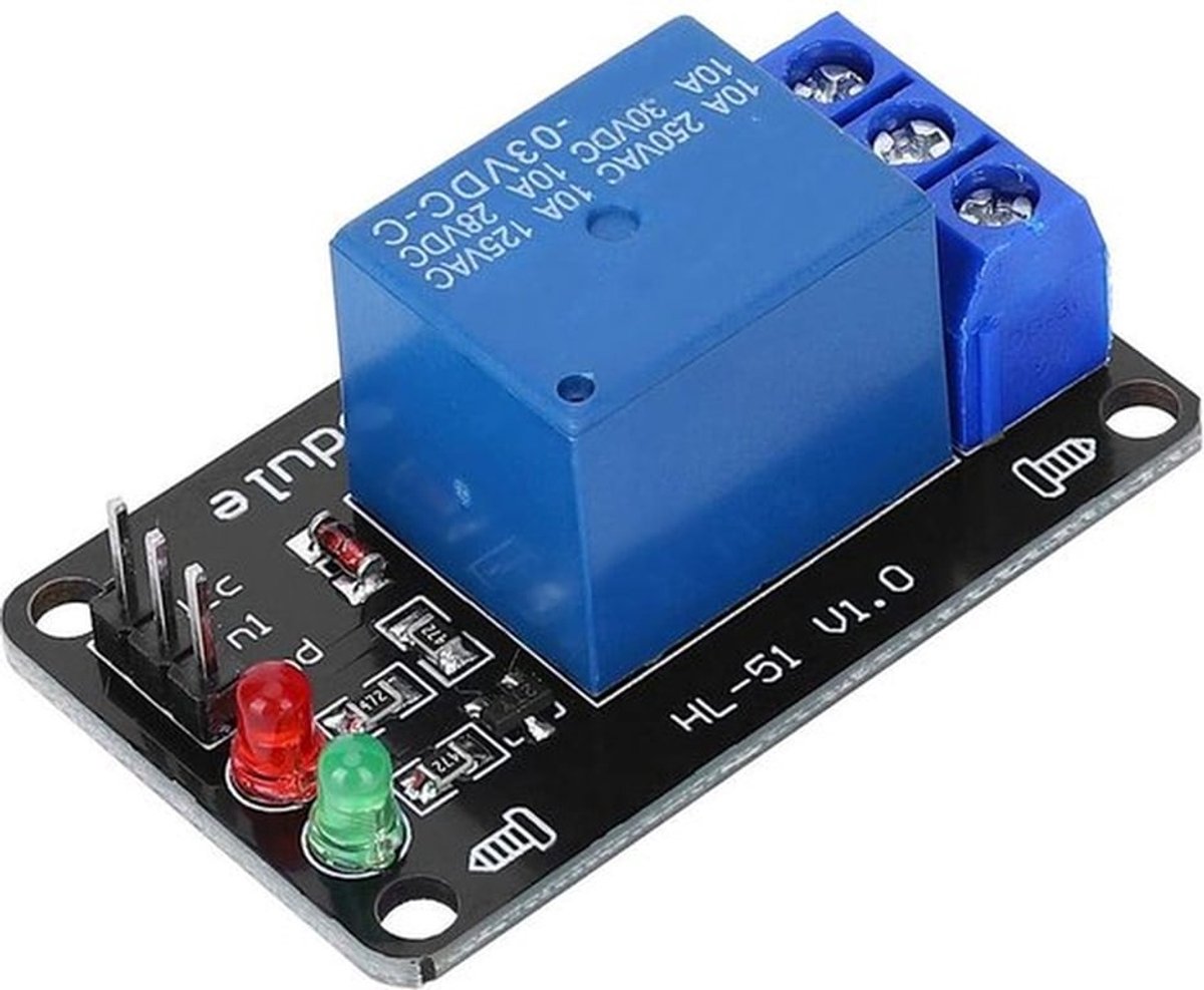 3.3V relaismodule met 1 kanaal voor elektronische besturing, compact ontwerp zonder optische plaat, geschikt voor diverse apparaten en projecten