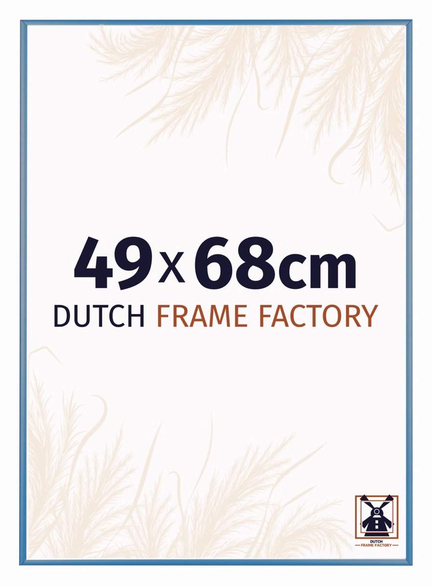 Fotolijst 49x68 cm - Aluminium - Staal Blauw - Kampen