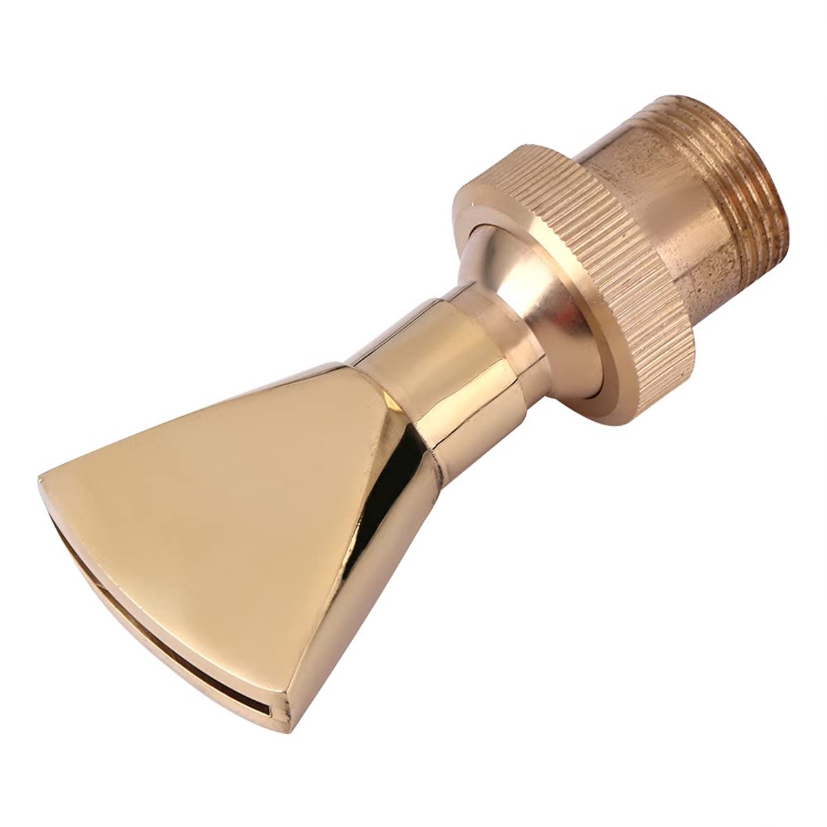 Waterstraalfontein, platte fonteinsproeier, waterornamentsproeier, waaiervormige messing sproeier, geschikt voor 1/2 inch DN15 en 3/4 inch DN20