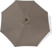 Parapludoek 3m Bruin | Vervangend Doek voor Parasols Buiten | Voor 8 Baleinen | Waterdicht & Anti-UV | geschikt voor Terras, Tuin & Zwevende Parasol | Eenvoudig te Vervangen