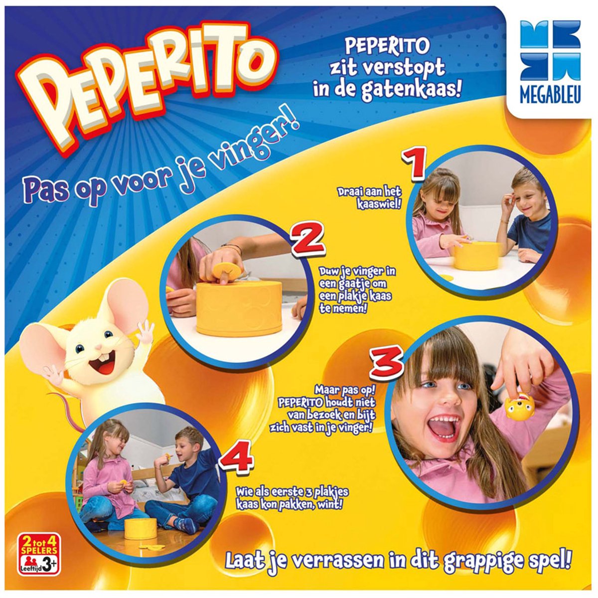 Megableu Peperito - Grappig & Spannend Kinderspel - Bordspel voor Kinderen - Vanaf 3 Jaar - 2-4 Spelers - Perfect als Verjaardagscadeau — afbeelding 8