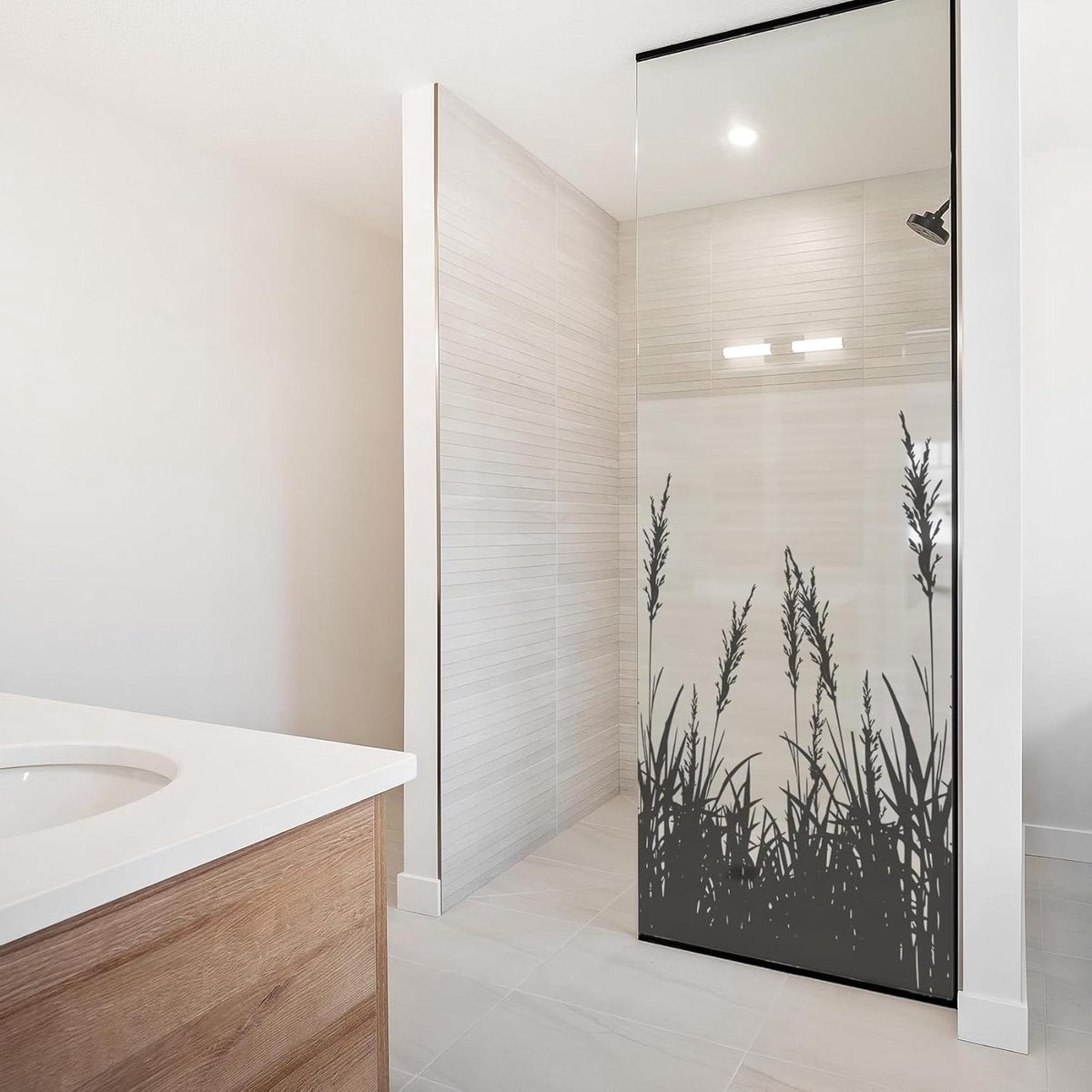 Privacy folie - Raamfolie glas - Douchecabine afschermen - Zelfklevend waterdicht - 100 x 