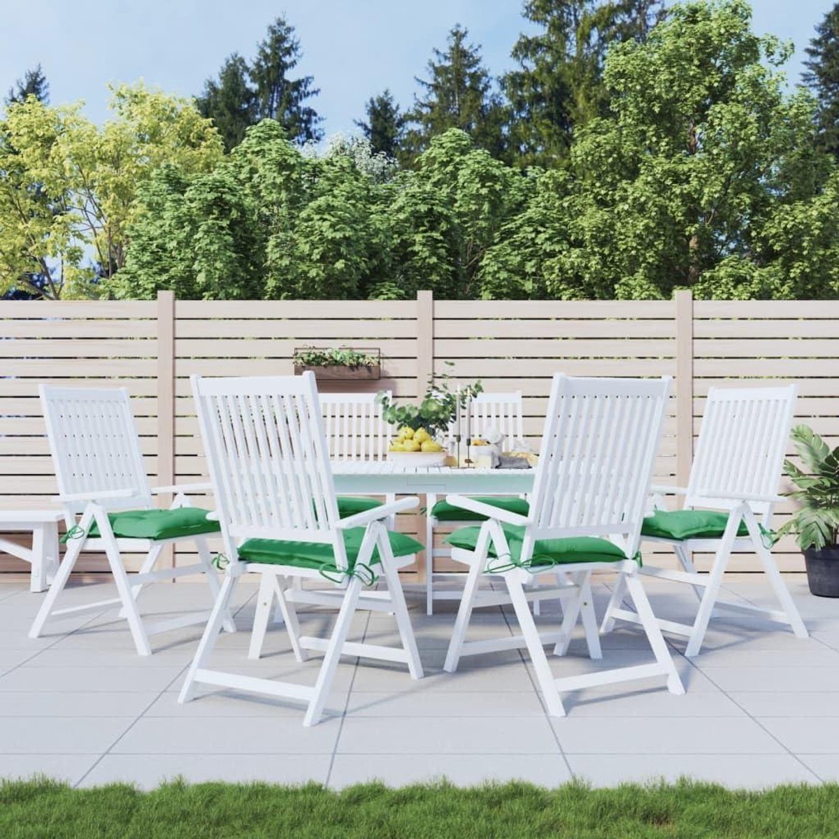 Palletkussens - Zitkussens Tuinmeubelen - Buiten Zitten - Waterafstotend Oxford Weefsel - 50 x 50 x 7 cm - Groen