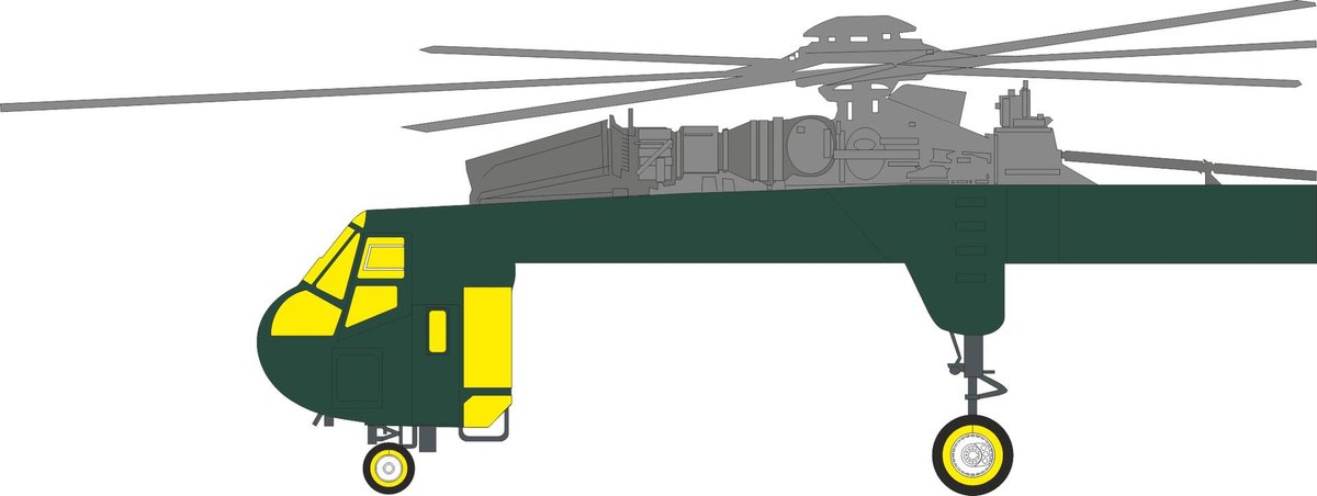 Eduard Modelbouwpakket - CX709 Maskering Set voor Sikorsky CH-54A Tarhe - Accessoires set - 1:72 - Modelbouw