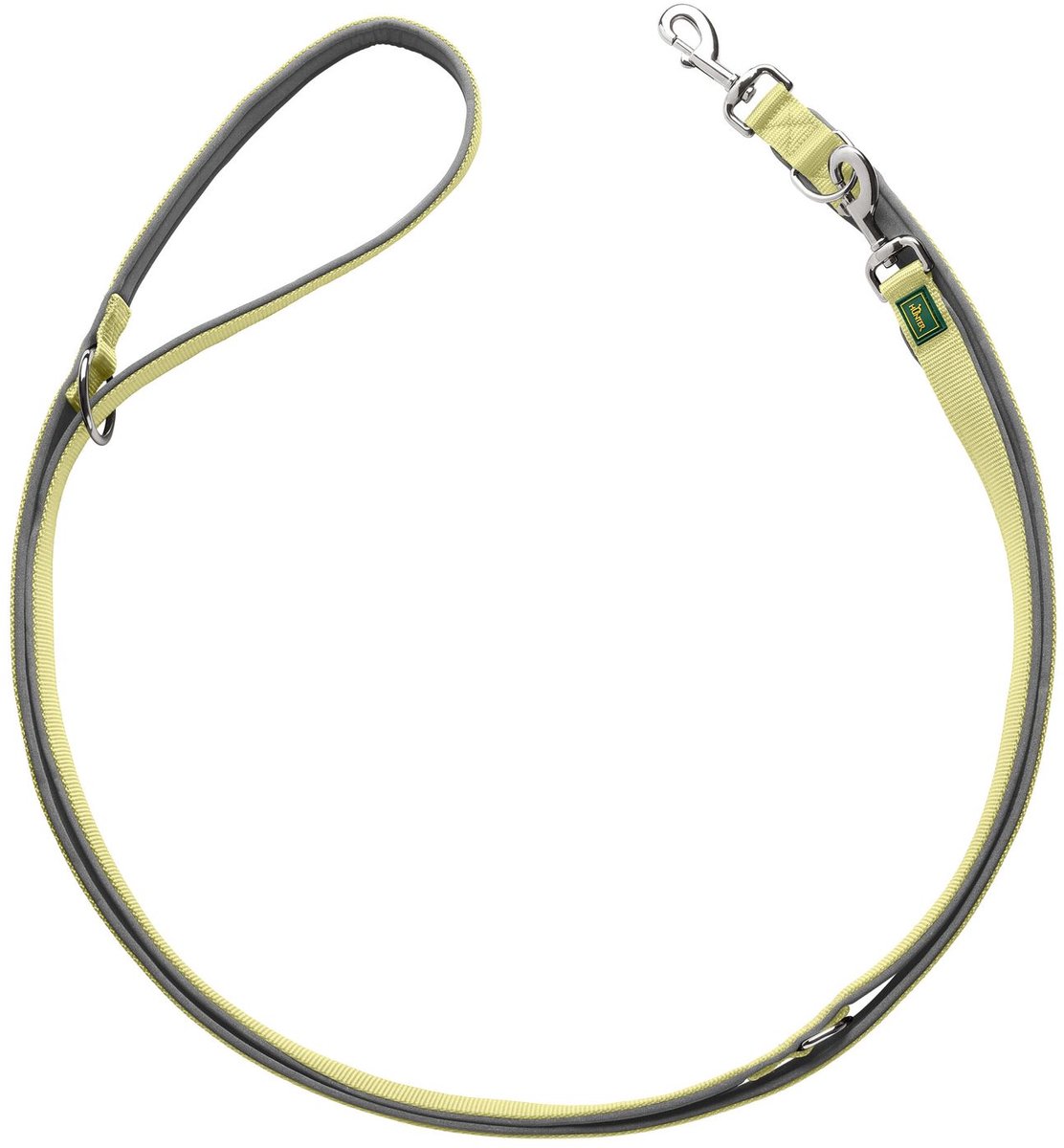 Hunter Trainingslijn Neopren Groen&Grijs - Hondenriem - 200x1.5 cm