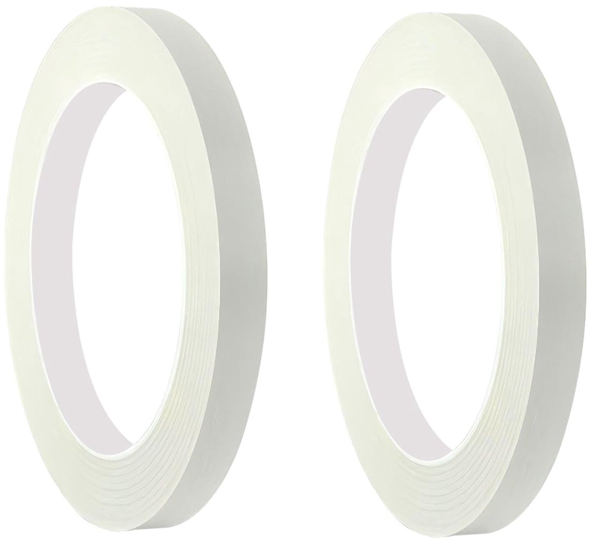 2 Rollen Masking Tape voor Schilderwerk, 10mm x 50m, Perfect voor Renovaties, Knutselen en Decoratie