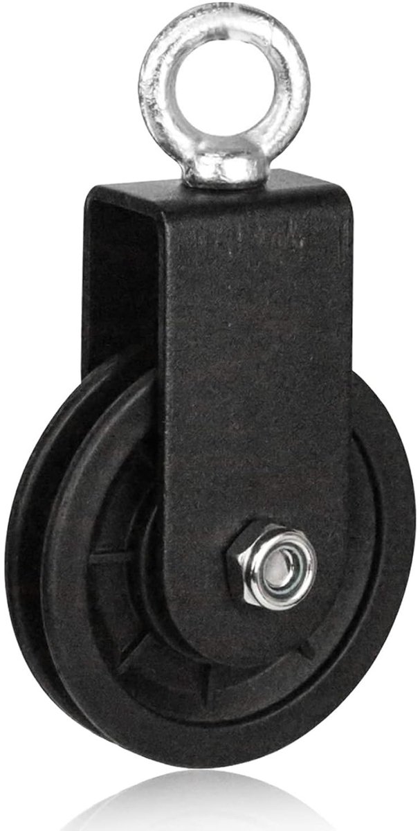 Pulley voor Kabels 90mm - Kabelrol voor DIY Fitness Apparatuur, 360° Draad Kabel Rol Blok, Ideaal voor Thuis Gym en Krachttraining