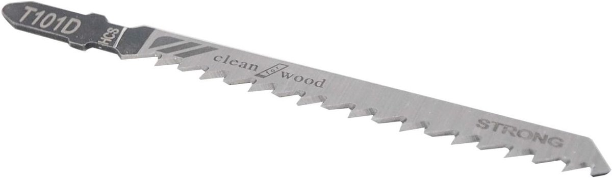 Set van 5 T-Shank Jigsaw Blades voor Jigzaag - Geschikt voor Hout, Metaal en PVC Snijden