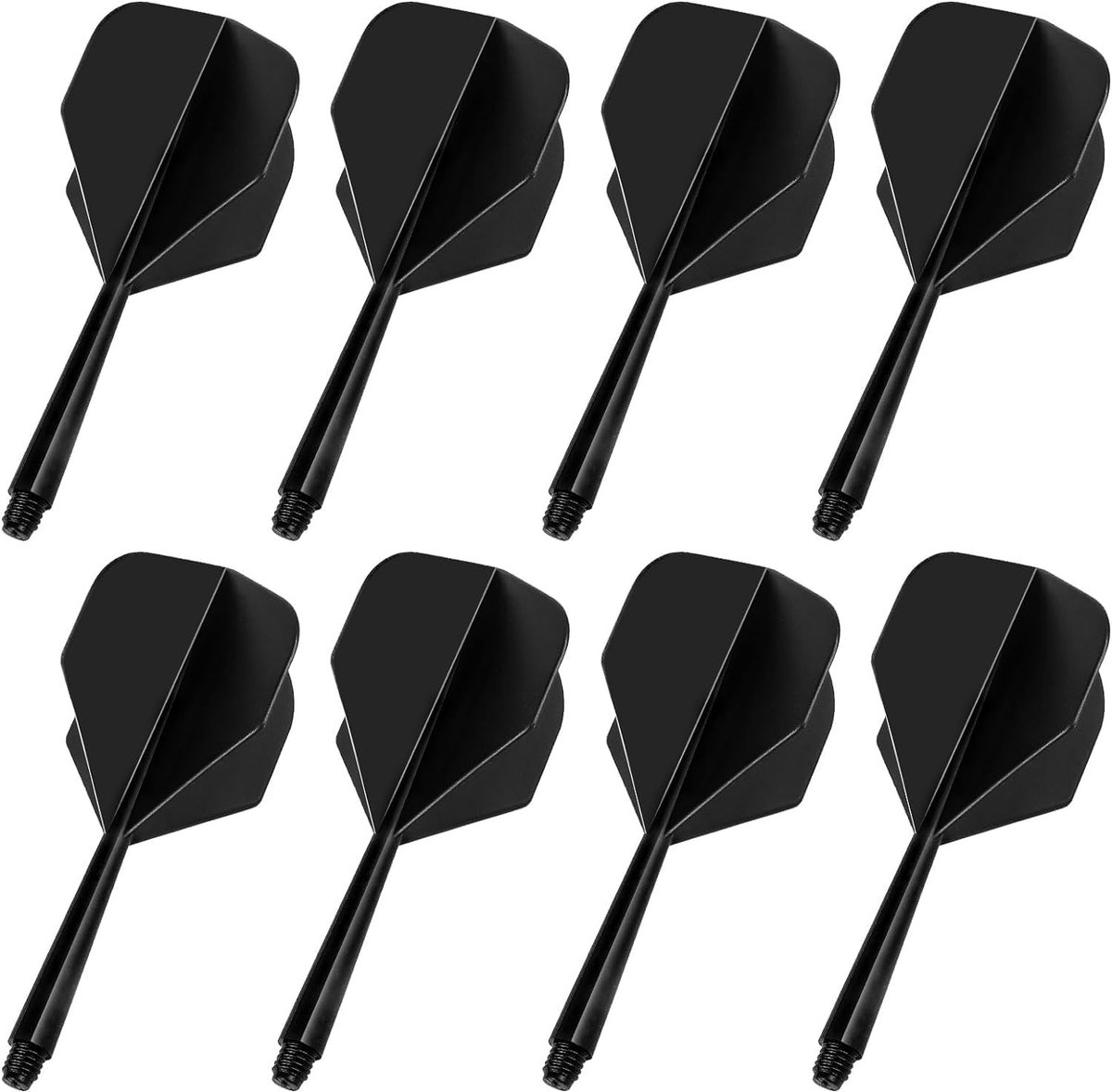 Professionele Dart Flights en Schachten Set van 8, 2-in-1 Dartaccessoires voor Spelers, Standaard Maat No. 2, Ideaal voor Competitie en Training