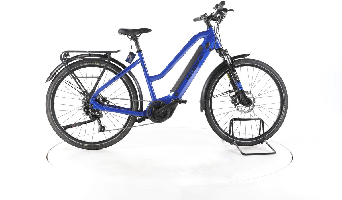 Haibike Trekking 4 Elektrische trekkingfiets Yamaha Accu 500Wh 27,5" 2023 blauw