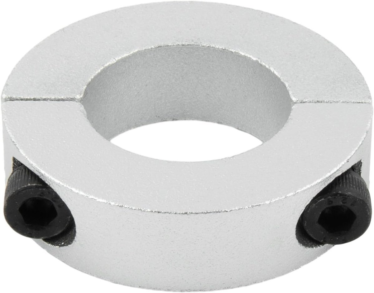 Robuuste askraag van aluminiumlegering met binnendiameter van 12mm tot 38mm voor stevige klembevestiging en schroefbevestiging van asringen