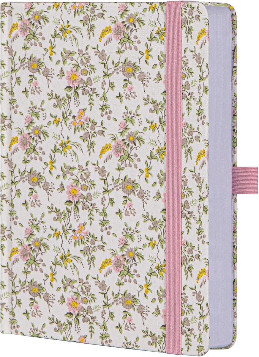 SnelShoppen - A5 Lined Journal Notebook voor Vrouwen - 316 Genummerde Bladzijden - Dikke Papier - Bloemen Design - Dagboek voor Werk, Thuis, School, N