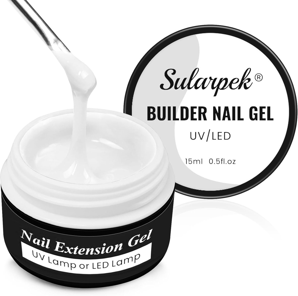 SnelShoppen - Sularpek 15 ml Gel Nagels, UV Nagellak, Builder Gel voor Gel Nagels, Acryl Gel voor Nagels, Versterking en Uitbreiding voor Nagelstudio