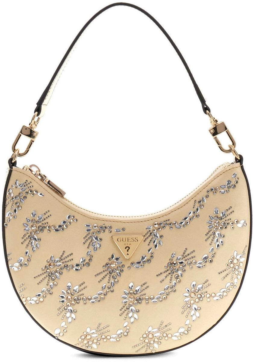 GUESS schoudertas handtas Tasmin Mini Shoulder Bag Gold Lichtgeel