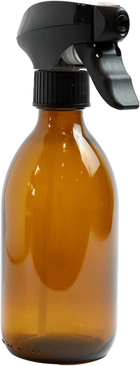 SnelShoppen - Amber glazen haar spuit met 300 ml nevelverstuiver, water spray voor haar en planten, ideaal voor tropische planten en verzorging