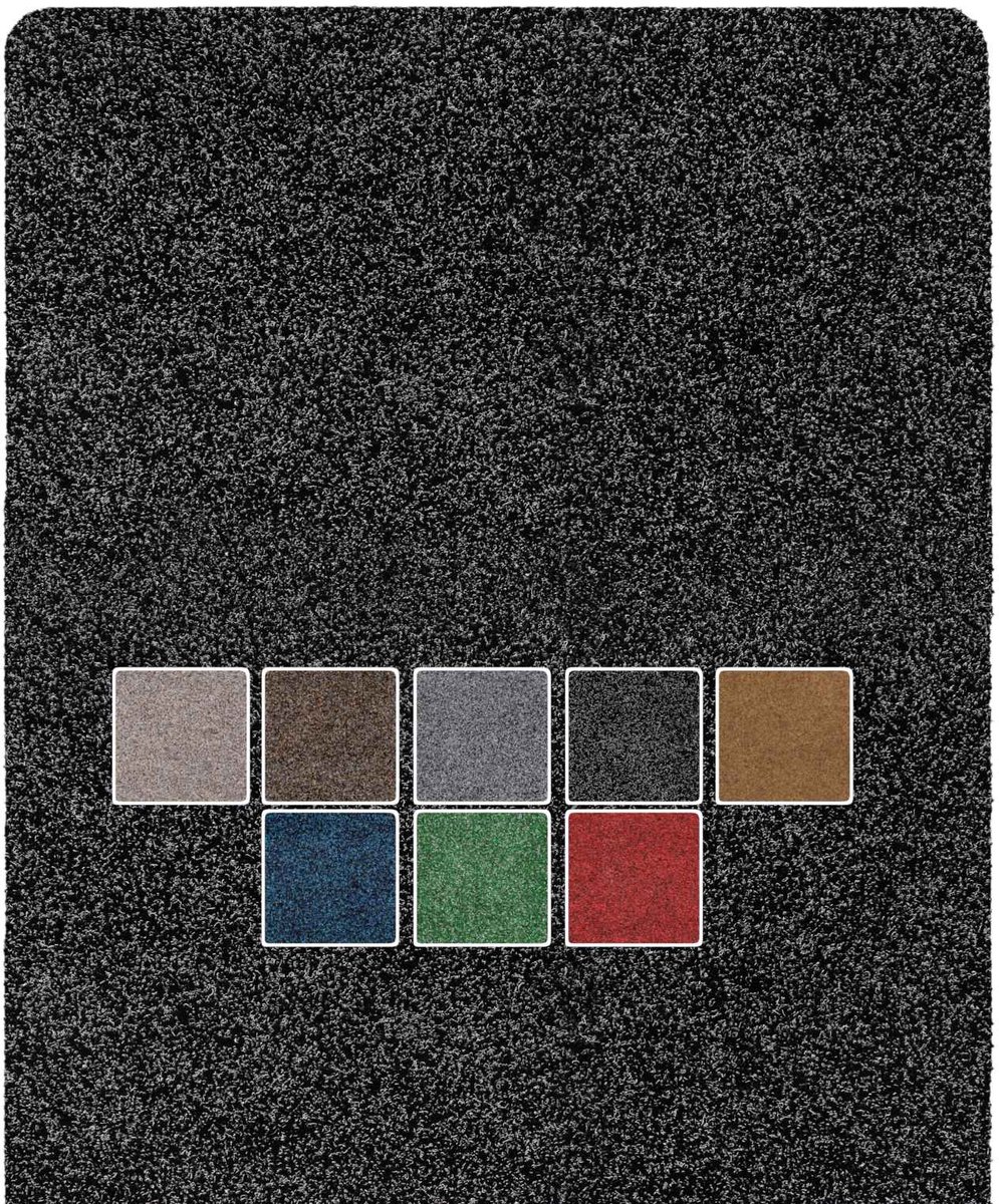 ANRO Deurmat Zwart 120x40cm – Schoonloopmat Antislip Wasbaar Voordeur Hal Binnen & Buiten Op Maat