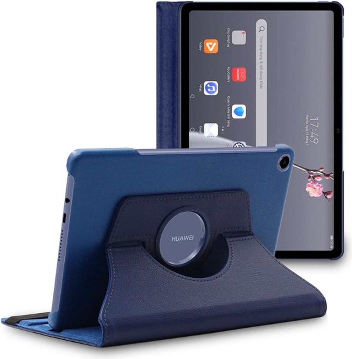 ebestStar - Hoes geschikt voor Huawei MatePad T 10, T 10S, Roterende Etui, Case, 360° Draaibaar hoesje, Donkerblauw