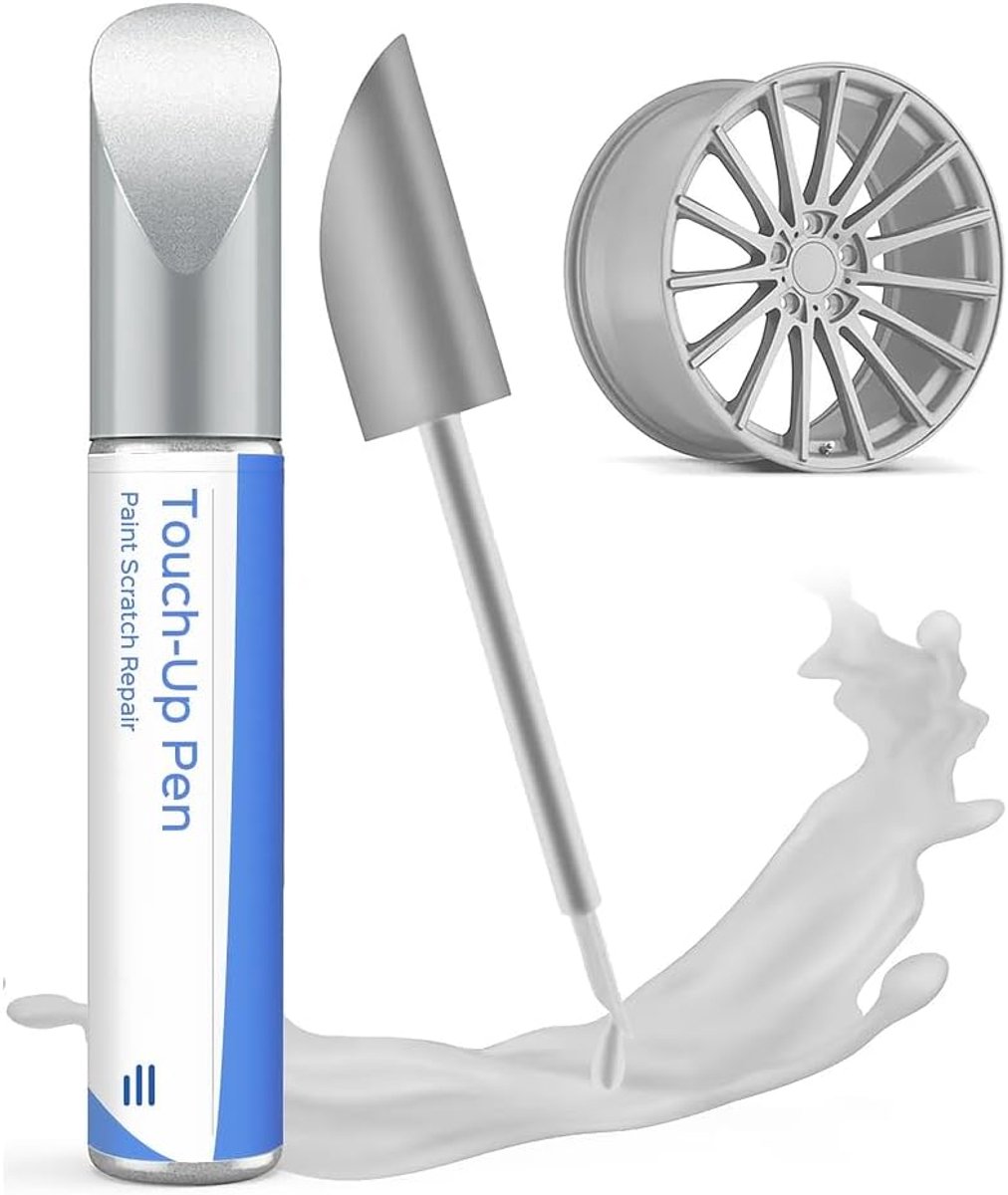 SnelShoppen - Silver Wheel Repair Paint voor Ford Velgen, Kleurmatching Schadeherstel, DIY Krassen Verwijderen, 100ml