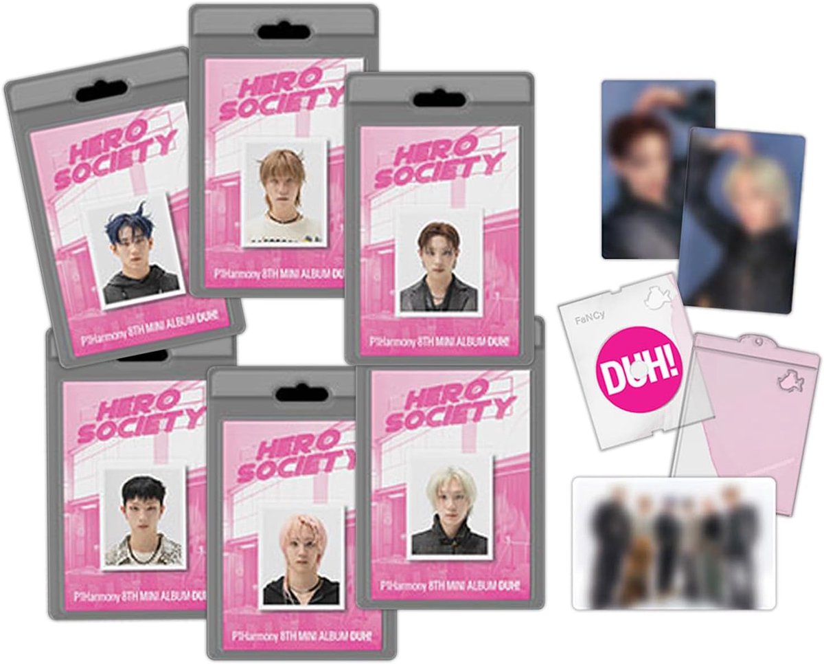 SnelShoppen - 8e Mini Album [DUH!] van P1Harmony met ID-Photo, Image Card, Selfie Photo Card en 3 Extra Photocards - Perfect voor Fans en Verzamelaar