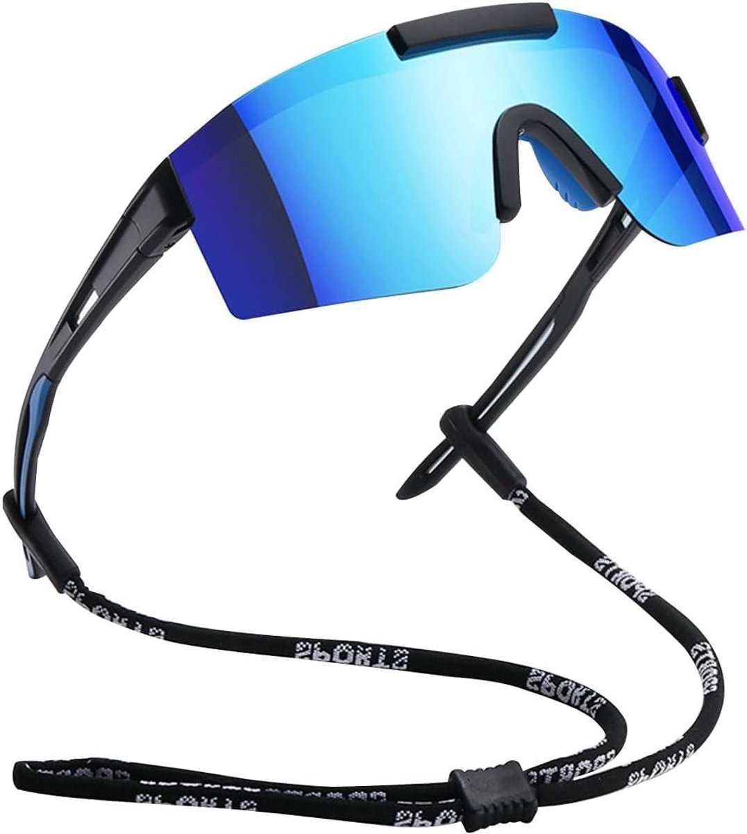 Sportieve Polaroid Zonnebril met UV400 Bescherming voor Fietsen, Hardlopen en Outdoor Activiteiten, Unisex en Geschikt voor Volwassenen